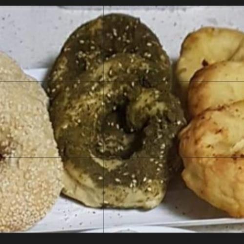 בייגלה שום/שומשום/זעתר/שבלולי שוקולד