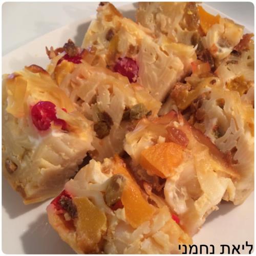 לוקשן קוגל משגע - פשטידת אטריות מתוקה