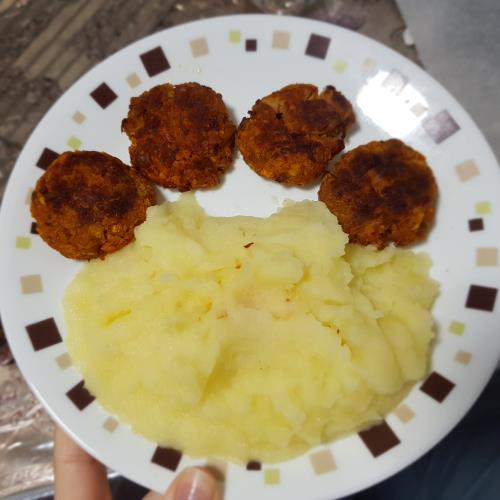 פירה עם קציצות טונה 🤤🔥
