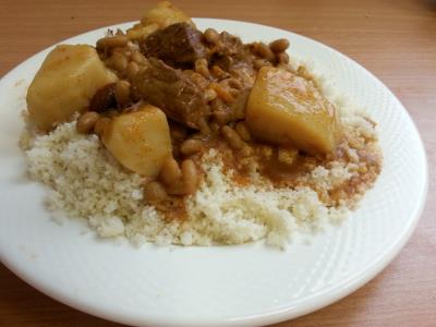 קוסקוס טוניסאי עם מרק שועית