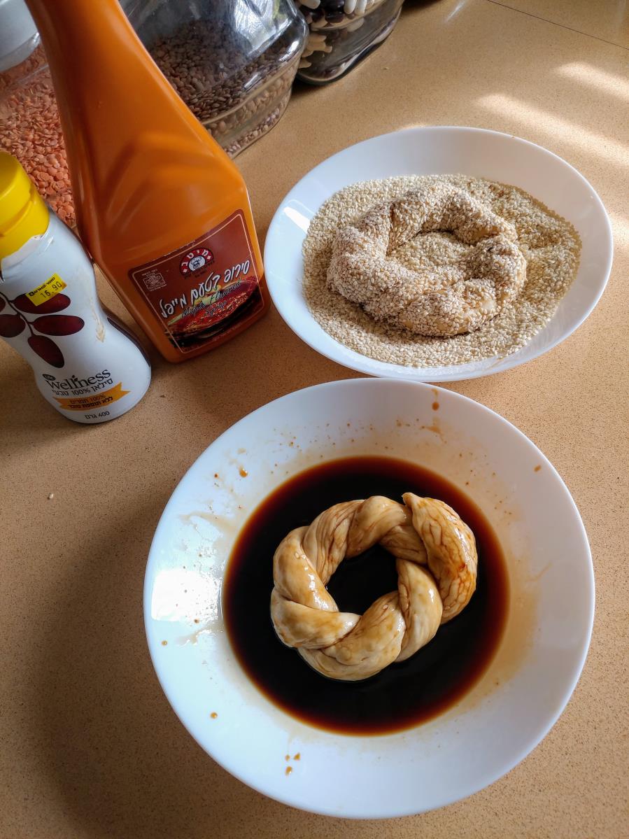 עיצוב הבייגל והציפוי